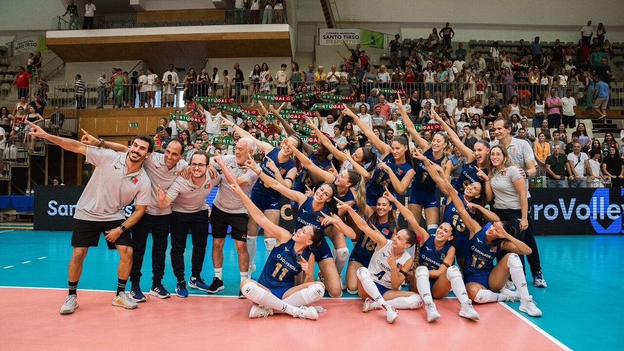 Portugal vence Geórgia e qualifica-se para o Europeu de Voleibol 2026, em Santo Tirso