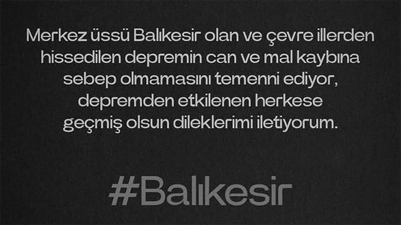 Aktürkoglu envia mensagem de apoio