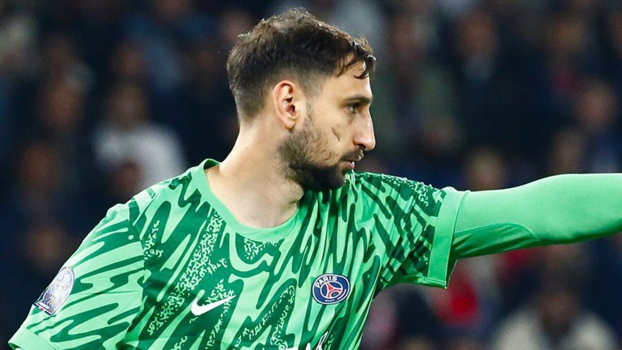 Donnarumma durante a final da Liga dos Campeões, frente ao Inter