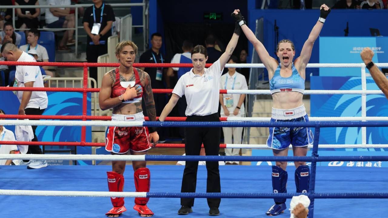 Catarina Dias apurada para a final dos -70 kg de kickboxing nos Jogos Mundiais