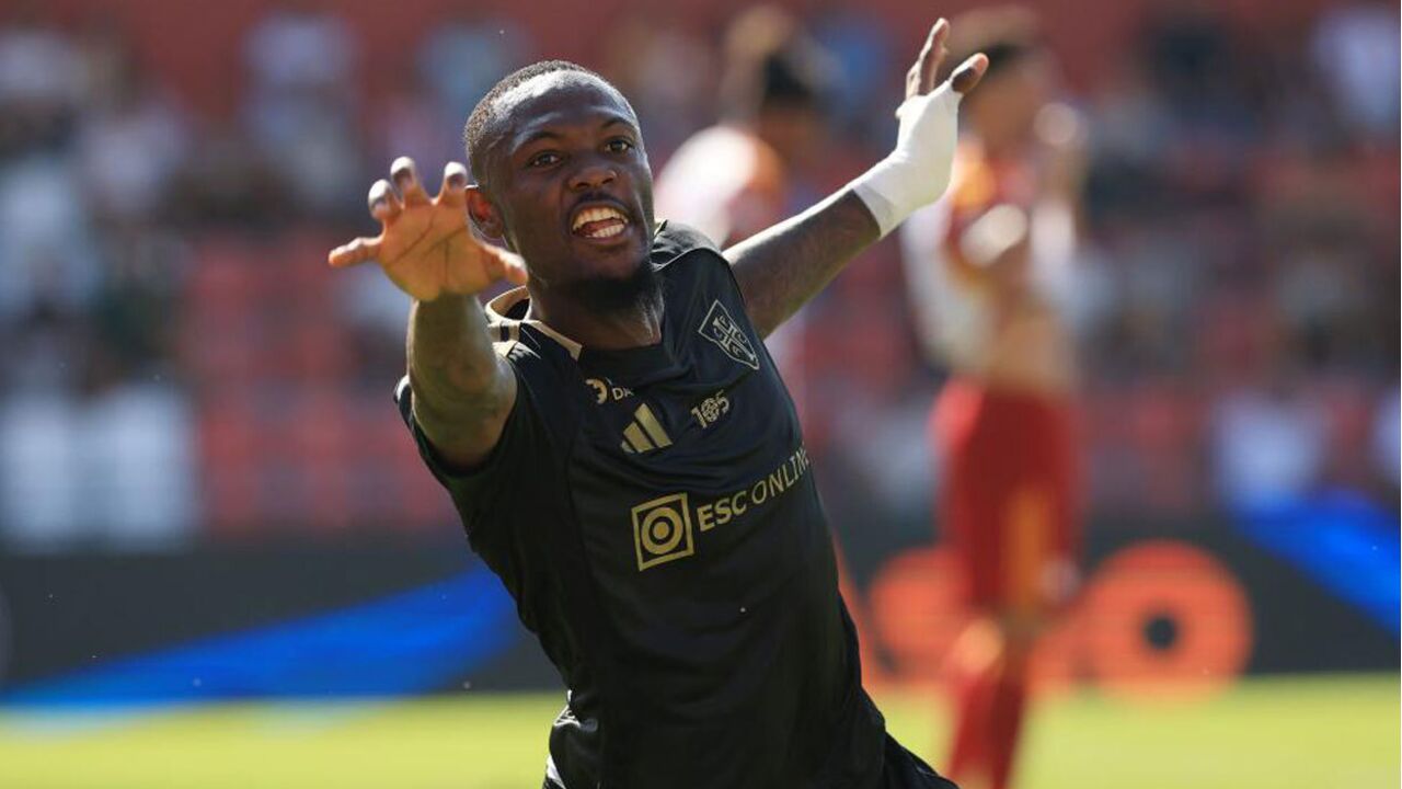 Tchamba festeja golo pelo Casa Pia frente ao AVS, na Vila das Aves