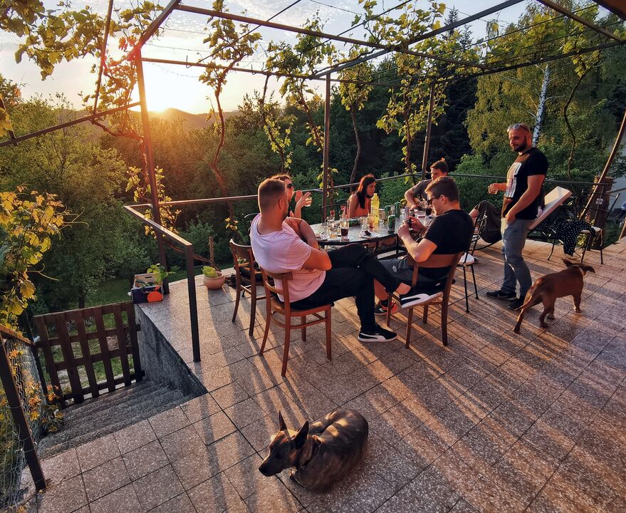 Música e boa energia num ambiente descontraído e ao ar livre em Lisboa com o seu patudo
