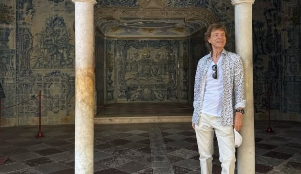 Mick Jagger mostra imagens da visita a Portugal