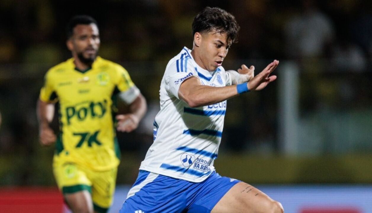 Momento do jogo entre o Cruzeiro e o Mirassol