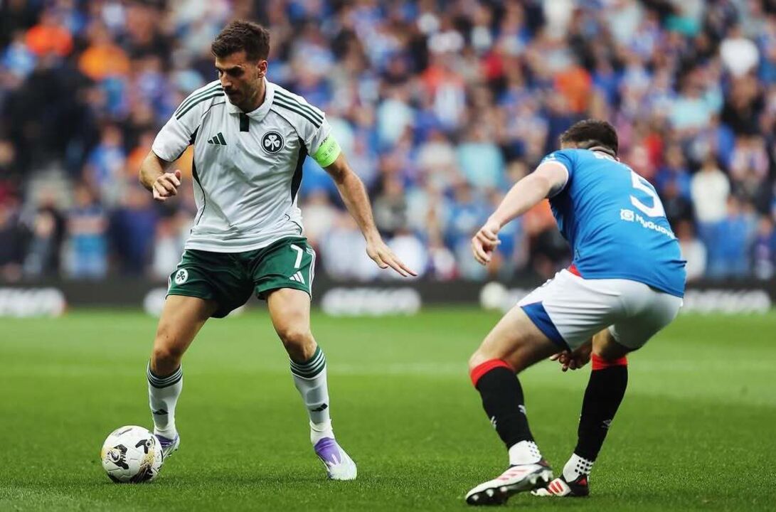 Ioannidis em ação esta época contra o Rangers