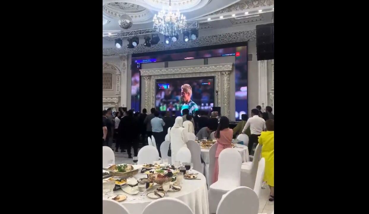 Casamento interrompido para ver penáltis do Kairat