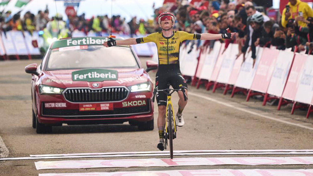 Jonas Vingegaard vence etapa da Vuelta em Valdezcaray