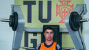 Cristiano Ronaldo treina na Cidade do Futebol