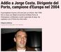 Gazzetta dello Sport: «Adeus a Jorge Costa, dirigente do FC Porto e campeão europeu em 2024»
