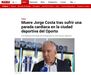 Marca: «Jorge Costa morre depois de sofrer uma paragem cardíaca na cidade desportiva do FC Porto»