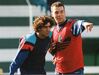 Rui Costa e Jorge Costa juntos num treino em 1993