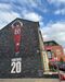 Mural em homenagem a Diogo Jota perto de Anfield
