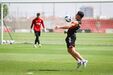 Imagens do treino do Benfica