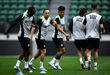 As imagens do treino do Sporting em Alvalade 