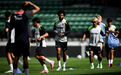 As imagens do treino do Sporting em Alvalade 