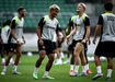 As imagens do treino do Sporting em Alvalade 