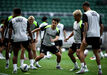As imagens do treino do Sporting em Alvalade 