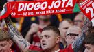  Adeptos do Liverpool cantam pela primeira vez YNWA em Anfield desde a morte de Diogo Jota