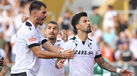 Tiago Silva a festejar