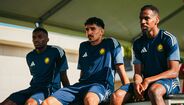 Jogadores do Al Nassr treinam na Cidade do Futebol