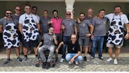 Liga da Sagrada Vaca - Condeixa-a-Nova. Nascido num café, este grupo começou com 10 e agora tem 14 elementos.