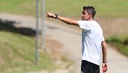 Imagens do treino do Benfica