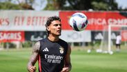 Imagens do treino do Benfica
