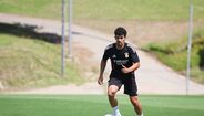 Imagens do treino do Benfica