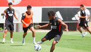 Imagens do treino do Benfica