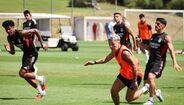 Imagens do treino do Benfica