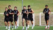 Imagens do treino do Benfica