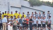 Jorge Mendes conversou com Nélson Moutinho, treinador da equipa sénior do Portimonense e pai de João Moutinho