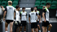As imagens do treino do Sporting em Alvalade 