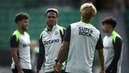 As imagens do treino do Sporting em Alvalade 