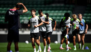 As imagens do treino do Sporting em Alvalade 