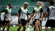 As imagens do treino do Sporting em Alvalade 