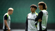 As imagens do treino do Sporting em Alvalade 