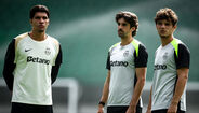 As imagens do treino do Sporting em Alvalade 
