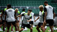 As imagens do treino do Sporting em Alvalade 