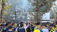 Ambiente de 'fair play' em Istambul: adeptos de Benfica e Fenerbahçe animam-se antes do jogo