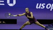Carlos Alcaraz em ação no US Open 