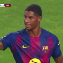 <![CDATA[ Rashford  já marca pelo Barcelona: o remate de primeira frente aos sul-coreanos do Daegu ]]>