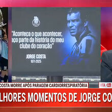 <![CDATA[ Aleksander Ceferin: «Jorge Costa era um verdadeiro guerreiro que inspirou gerações» ]]>