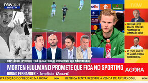 «Ruben Amorim gosta muito de Hjulmand e não se importa de esperar por ele mais uma temporada...»
