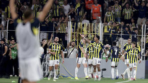 Jogadores do Fenerbahçe festejam frente ao Feyenoord