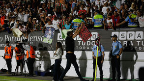 A reação de Bruno Lage ao sair do relvado