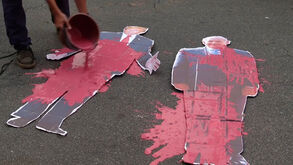 Manifestantes pró-Palestina protestaram contra Trump em frente ao consulado dos EUA em São Paulo 