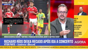 Vítor Pinto: «Ríos ainda está numa fase de integração, compreensão e adaptação ao Benfica»