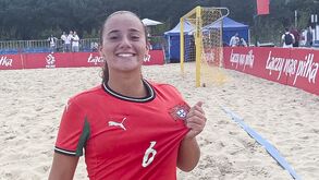 Estreia de sonho para Joana Vasco ao serviço da Seleção Nacional feminina de futebol de praia