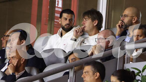 Grillitsch já chegou a Braga e assistiu ao jogo com o Lincoln